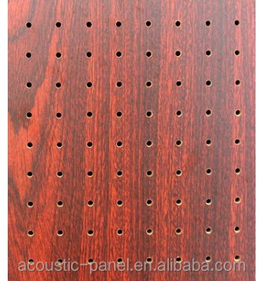 Perforated Wooden Acoustic Wall Panel Sound Absorbing Panel Sound Insulation Auditorium Acoustic Panel