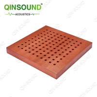 Sound Insulation Ceiling Material Perforated Wooden Acoustic Panel